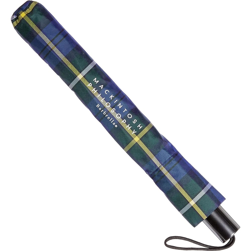 [Macintosh Philosophy] Yarn-dyed Chock Barbrera Umbrella Easy Folding Umbrella Lightweight Gift Men Women 10684-01