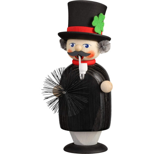 Smoke-emitting figure - Chimney sweep - Height 15 cm - Seiffen, Erzgebirge - Original