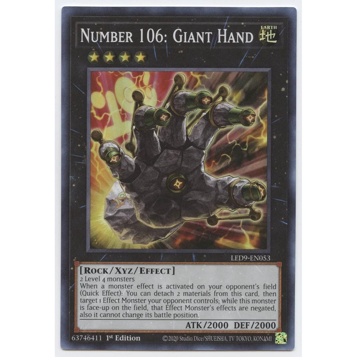Number 106: Giant Hand - LED9-EN053-Super Rare-First Edition