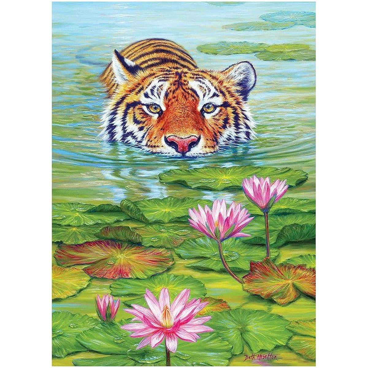 Cobble Hill 1000 Piece Puzzle - Lotus Land - Includes Sample Poster