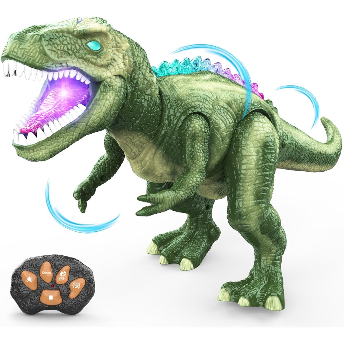 Remote control dinosaur for kids (green)
