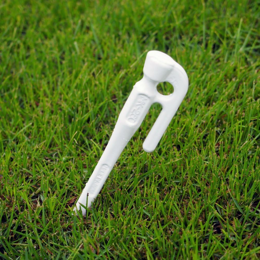 ELLISSE Forged Peg Elisse Stake 28cm White Powder Coating Set of 8 MK-280WH MADE IN JAPAN