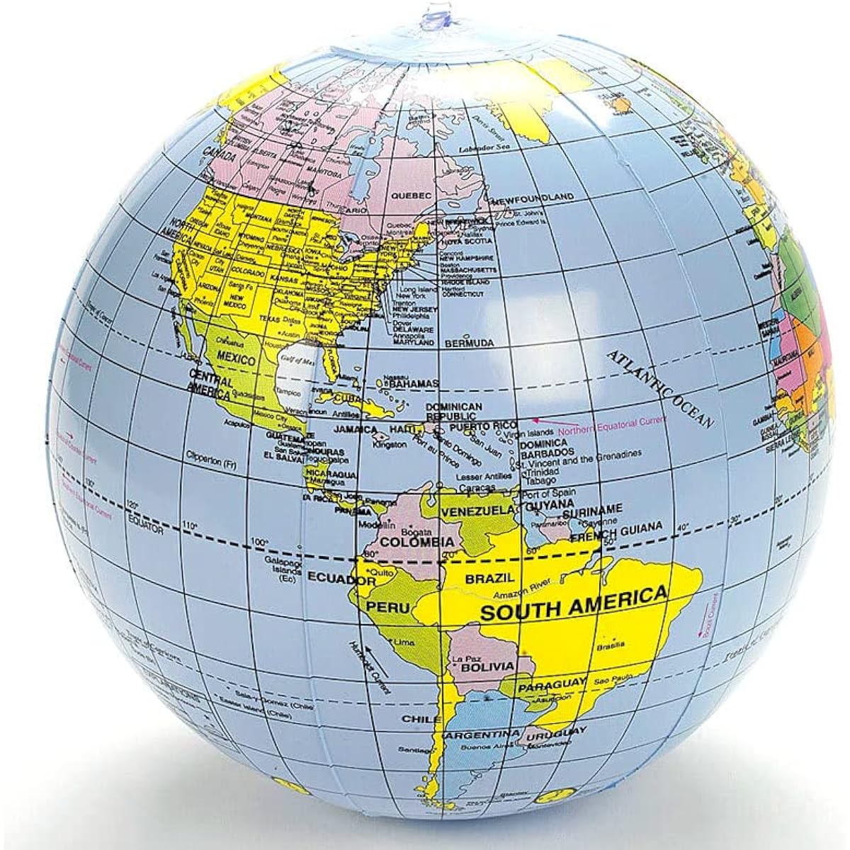 36" Giant Inflatable Glove Beach Ball for Kids Geographic Spectrum (PVC)