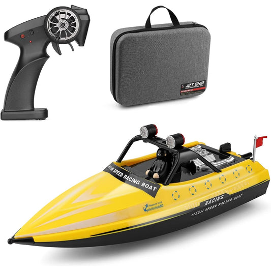 RC Ship huiop WL917 RC Boat 2.4GHz Remote Control Boat RC Jet Boat 16km/h RC Boat Toy Gift for Kids Adults Boys with Storage Bag Package RC High Speed Boat
