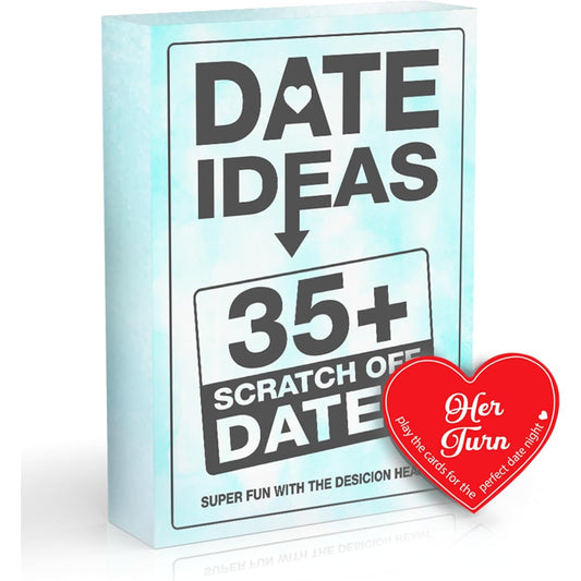 Romantic Couple Gifts Scratch Off Couples Game for Date Night, Card Games for Couples - Date Night Ideas: Boyfriend Girlfriend Her Him Newlywed Wife Husband Valentine's Day Gifts