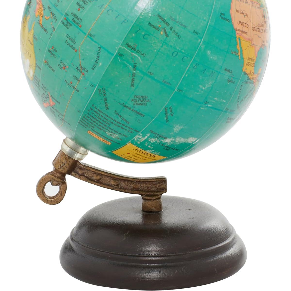 [デコ 79]Deco 79 Wood Metal PVC Globe, 5 x 8 24983 [Parallel input product]