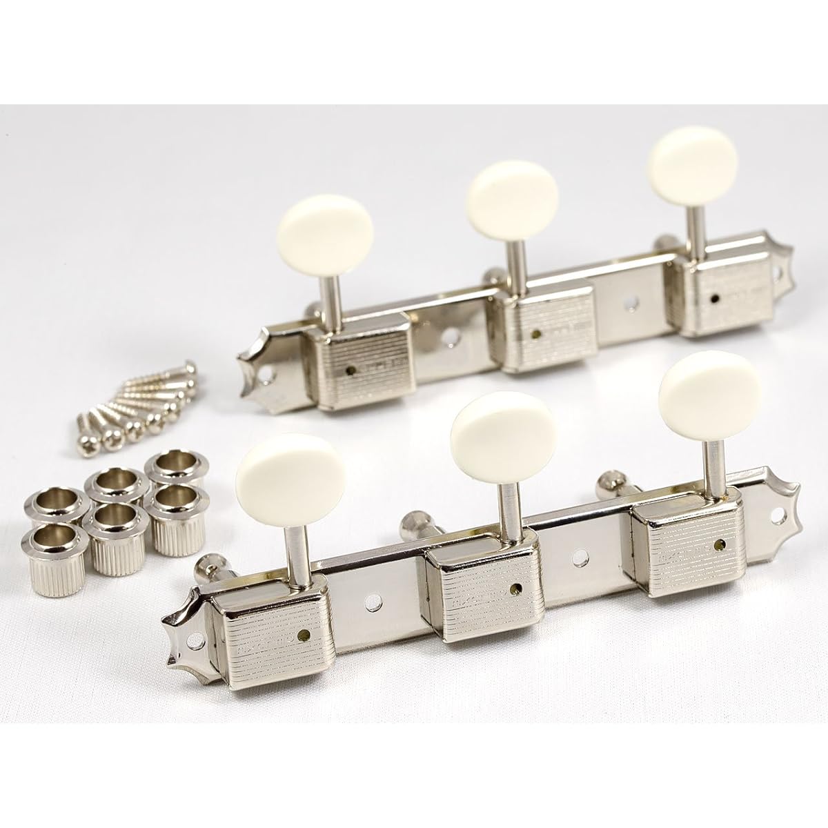 Kluson type 3 guitar pegs 3SD nickel magnum lock shaft