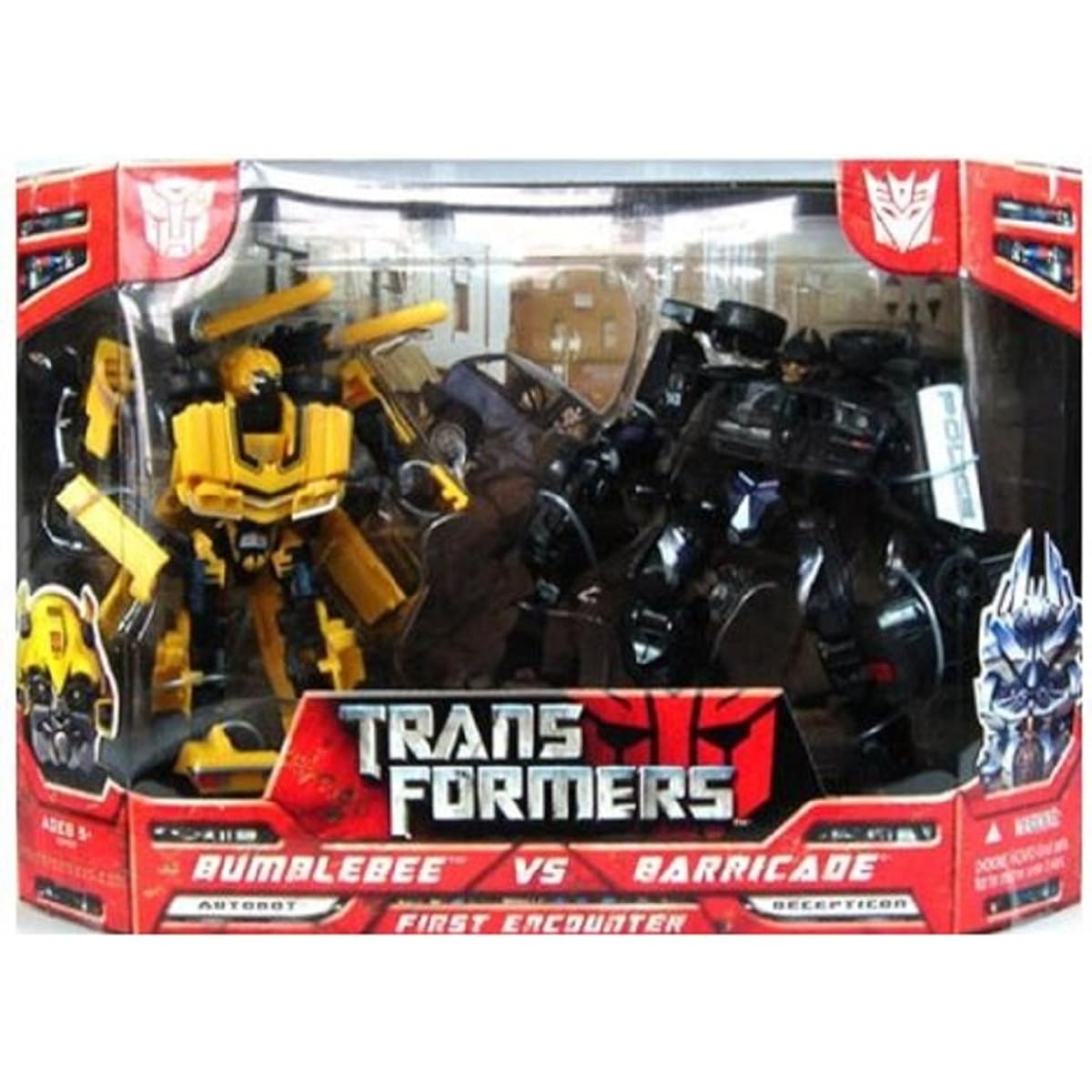Transformers Movie 2007 Box Bumblebee VS Barricade