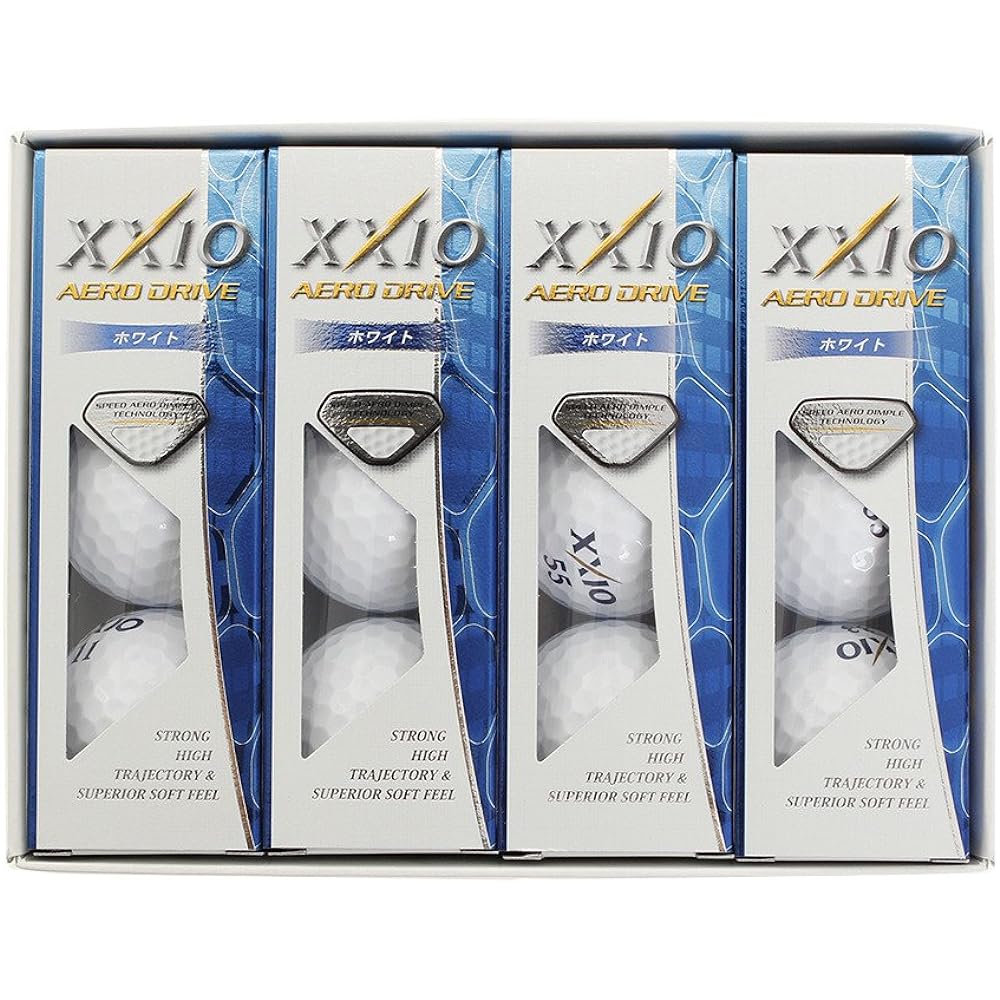 DUNLOP Golf Ball XXIO AERO DRIVE 1 dozen (12 pieces)