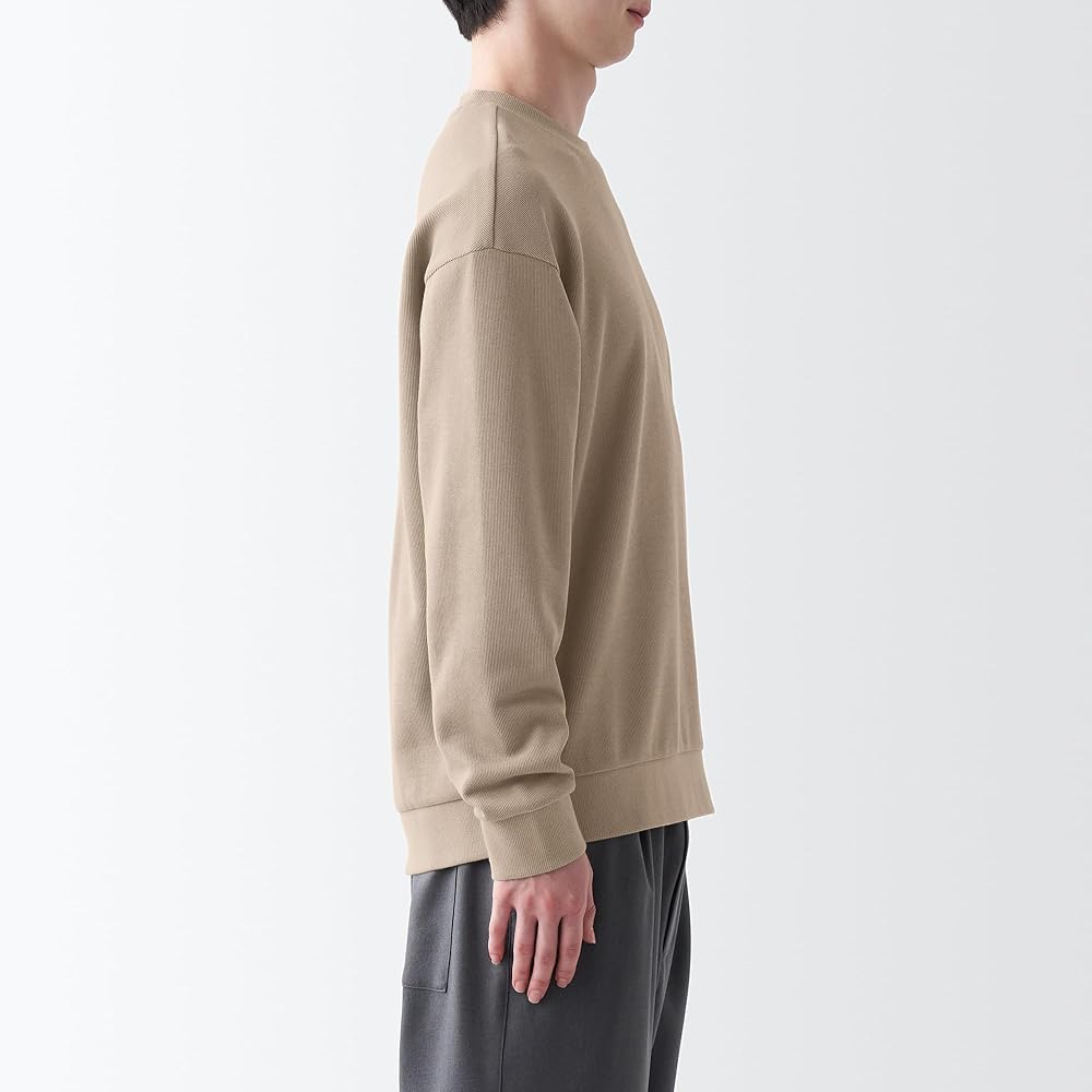 MUJI Men's Double Knit Sweatshirt Sweatshirt