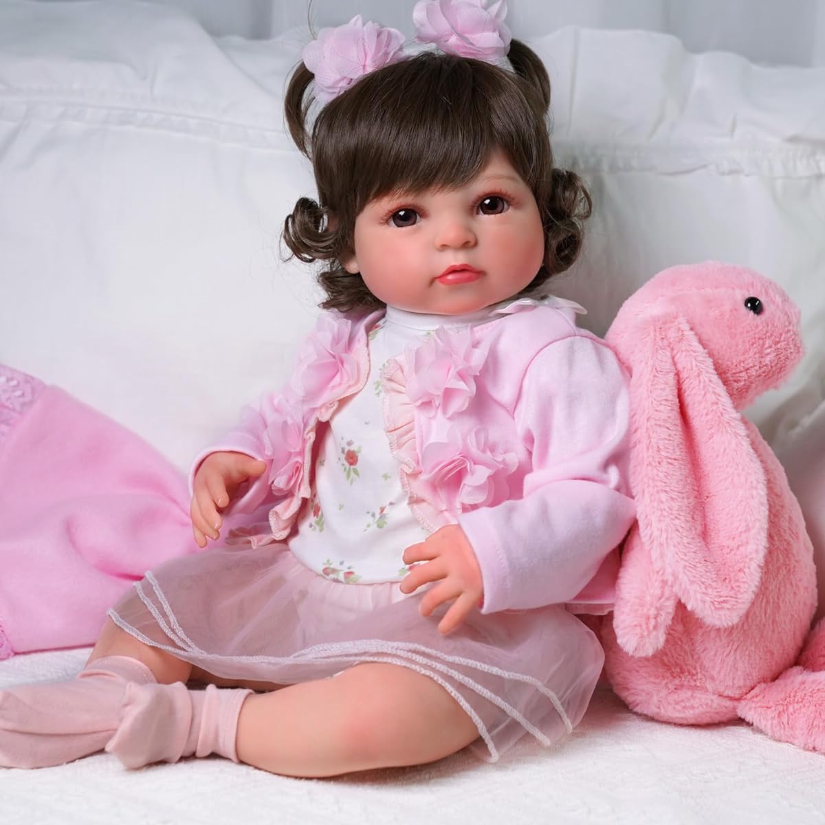 BABESIDE Reborn Baby Doll, 20 Inch Cute and Realistic Newborn Doll Lifelike Baby Doll