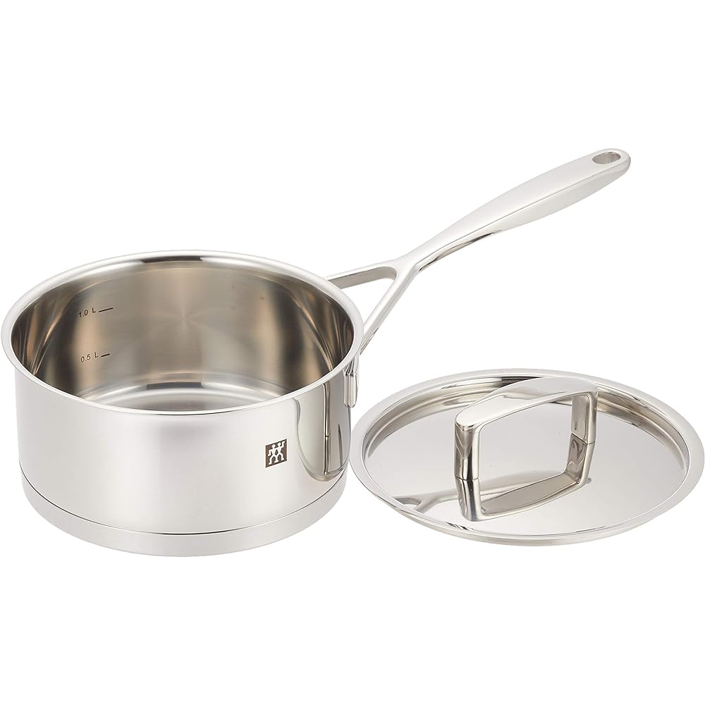 Zwilling "Passion Cookware 3 Piece Set" Two Handed Deep One Hand Pot 3 Piece Set Stainless Steel Thick Bottom 3 Layer Structure IH Compatible Dishwasher Safe [Authorized Japanese Product] 66060-001