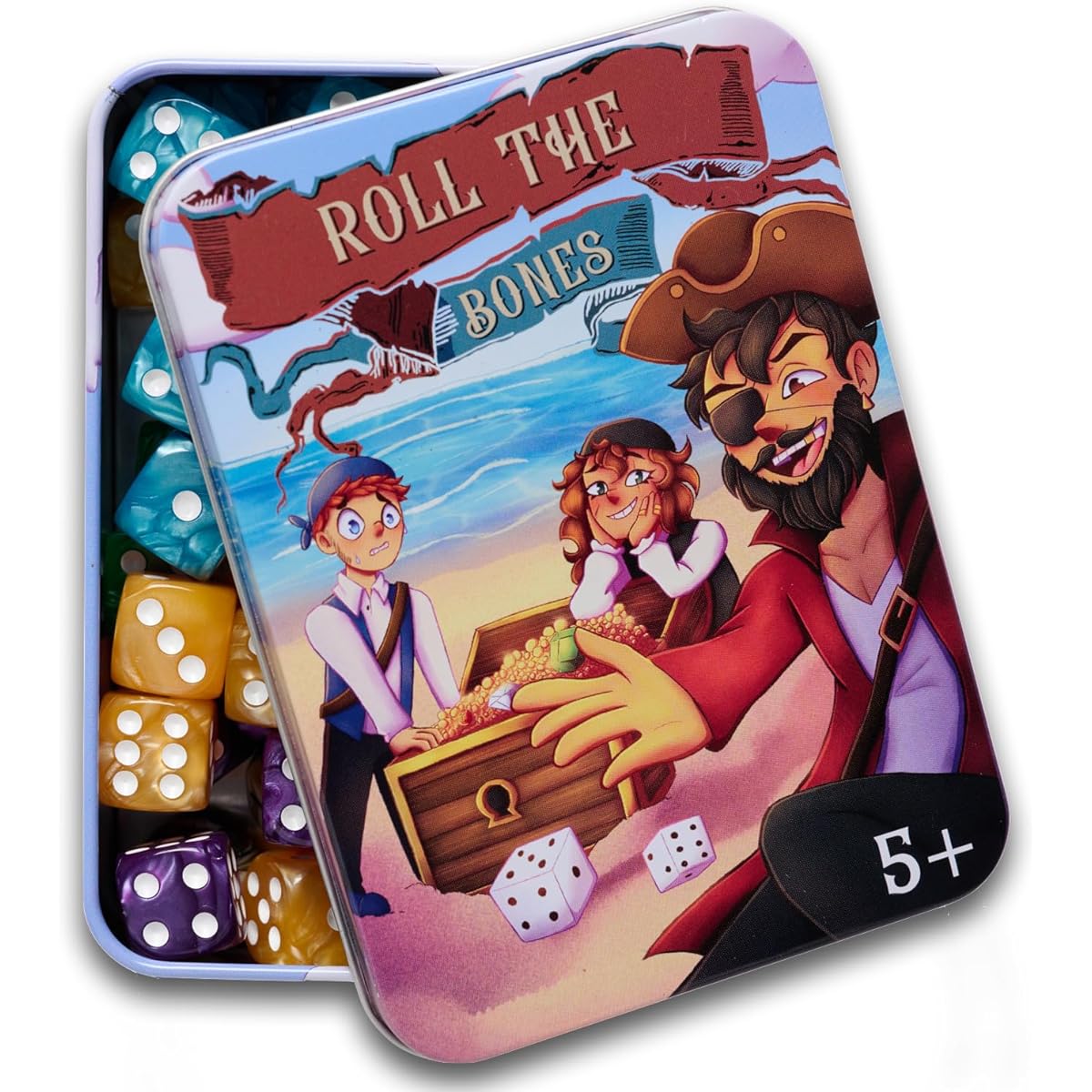Family Dice Games for Kids and Adults - 6 Sided Dice Set for Family Game Night - Best Classic Dice Games
