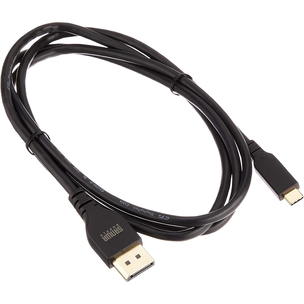Sanwa Supply TypeC-DisplayPort conversion cable (bidirectional) (black, 1.5m) KC-ALCDPR15