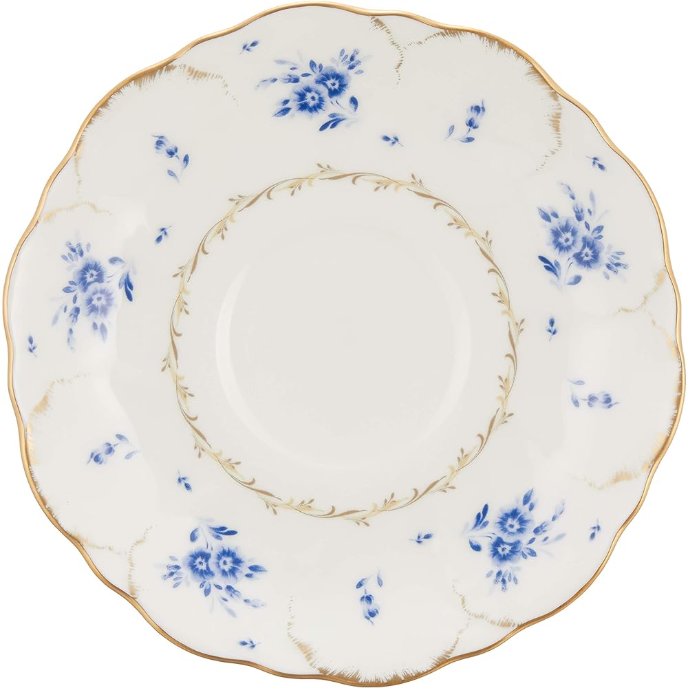 NARUMI Cup Saucer Set Fiorista 200cc Blue Floral Pattern Elegant and Elegant Design Pair Tea/Coffee Use Gift Box Included 52035-20379