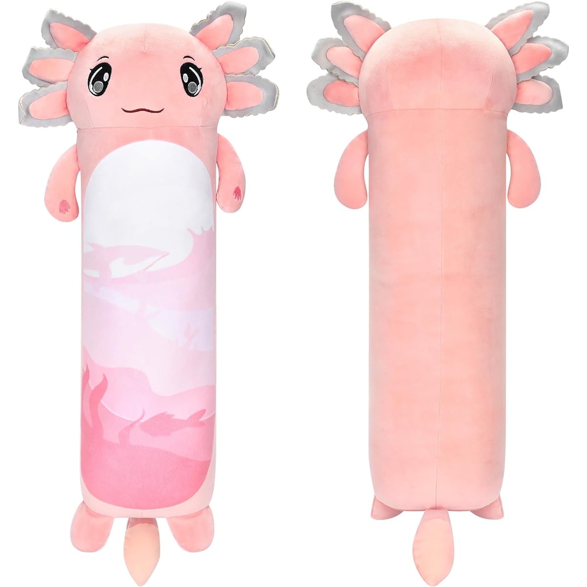 Drehth 29" Long Axolotl Plush Pillow - Cute Axolotl Stuffed Animal Hug Pillow Soft Cuddle Pillow Axolotl Plush Toy Gift for Kids Adults