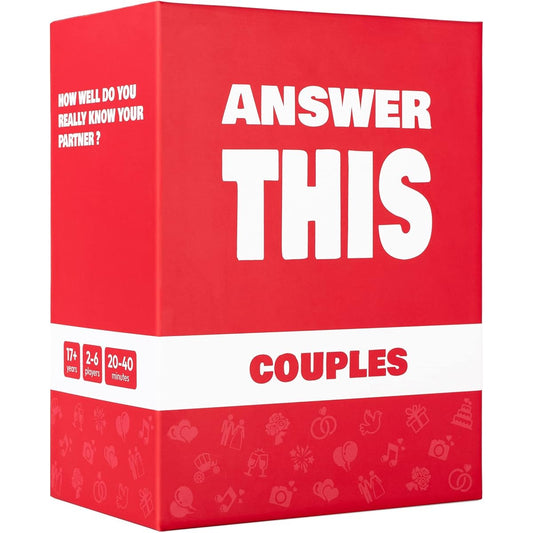 Answer This - Couples Game - How Well Do You Know Your Partner? - Relationship & Conversation Card Game for Date Night & Parties - Cool Anniversary & Valentine's Gifts - Couples Gift Ideas
