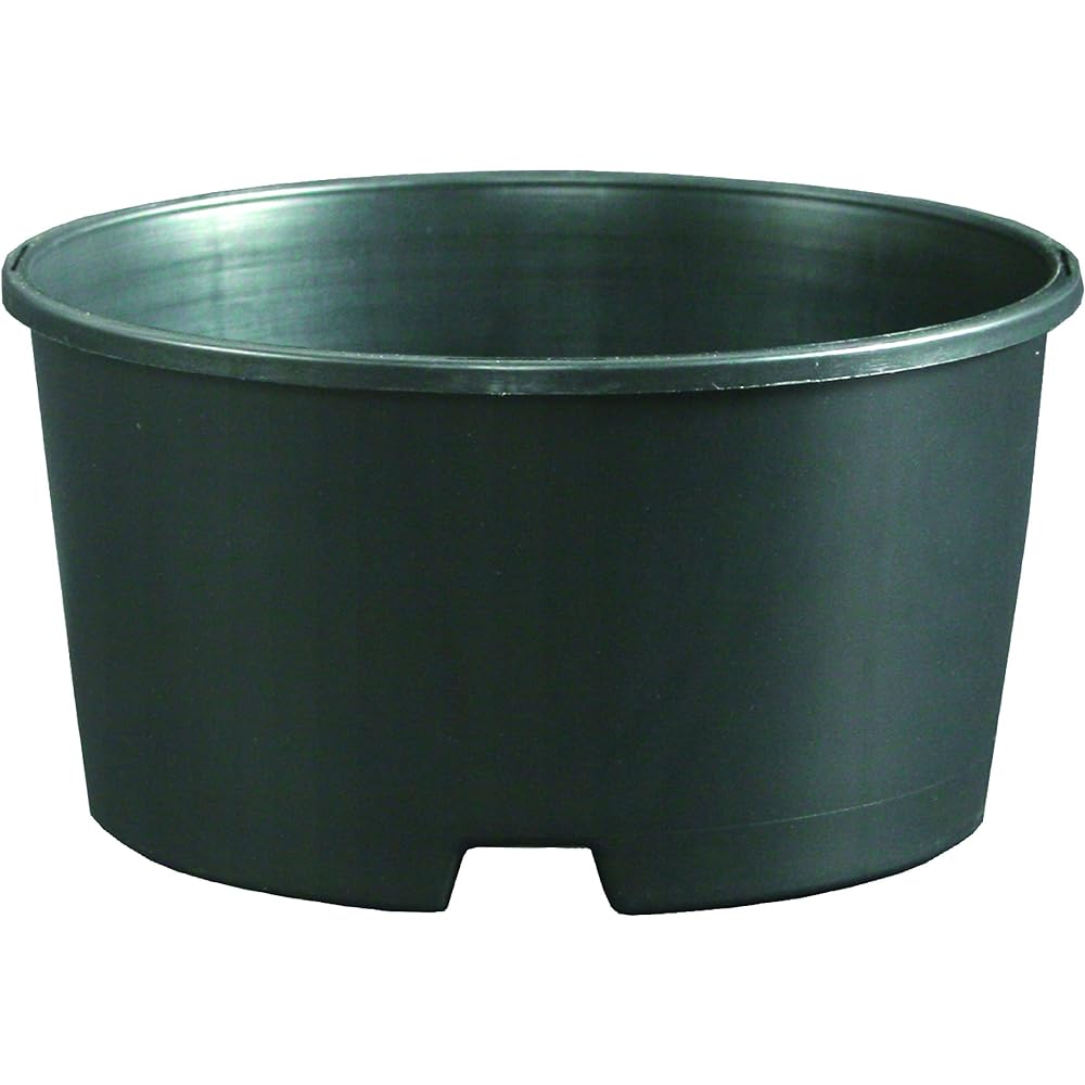 Japan Porihachi Hanbai Poly Pot Shallow Hard Pot Shallow LP-135S [570 Pots] NI-123 Black 570 Pack