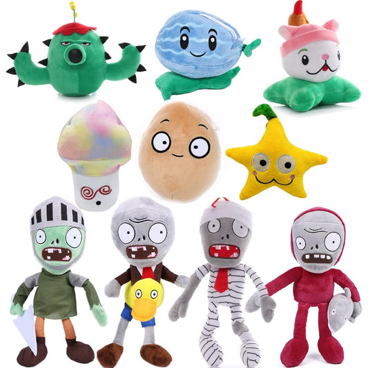 10pcs Plant VS Zombie Plush Plant Zombie Set Toy 1 2 Stuffed Soft Doll PVZ Figure Doll
