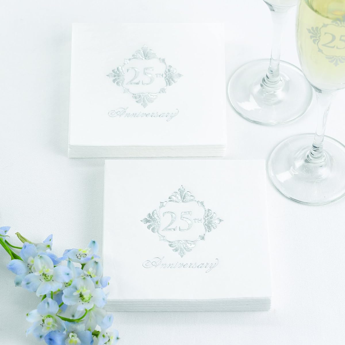Hortense B. Hewitt 55163 Silver Anniversary Napkins