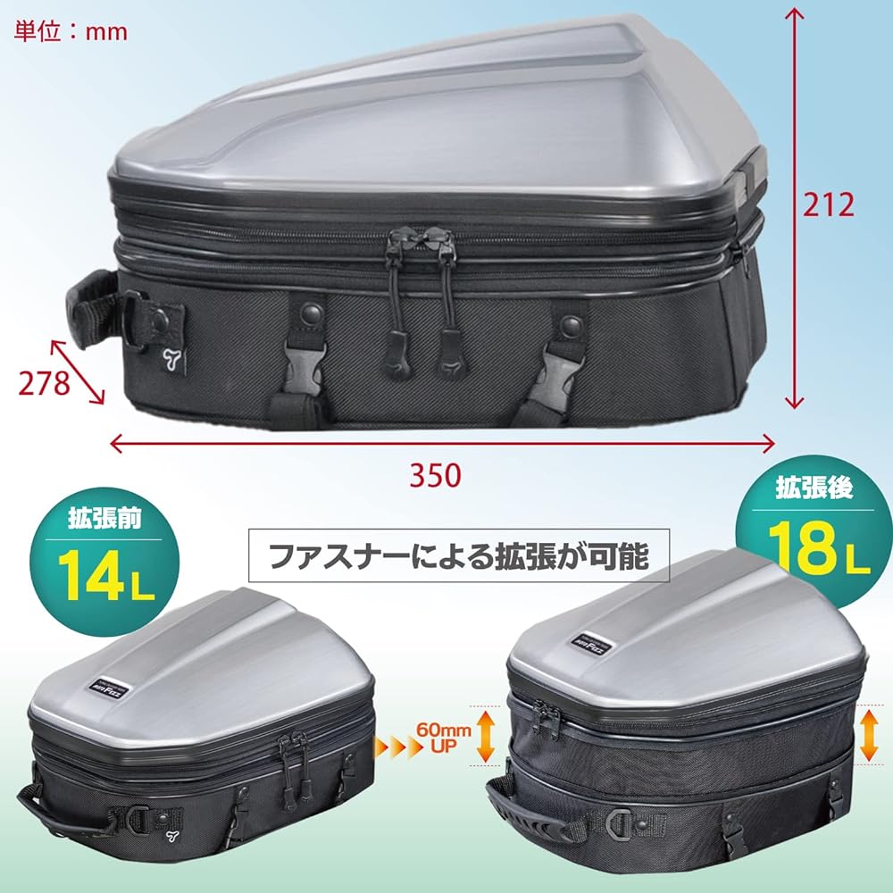 TANAX MOTOFIZZ Seat Bag Shell Seat Bag 2