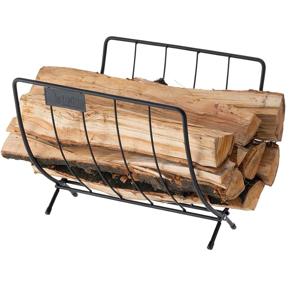LOGOS Wide Firewood Rack Wood Table 81064183 Camping Folding Outdoor Table