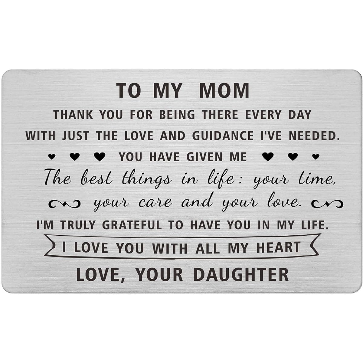 Christmas gift from daughter to mother, for mother, from daughter to mother, birthday wallet, card, mother's day gift, mother, woman