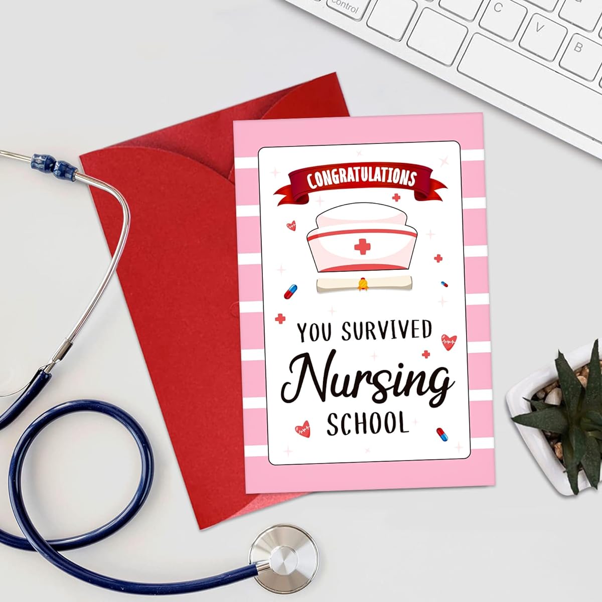 JUESMOS Nurse Graduation Card 114