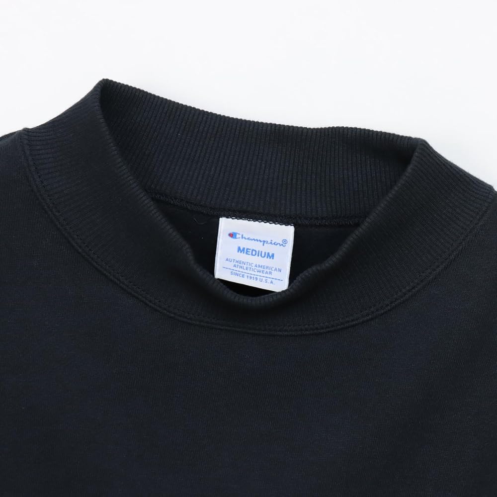 [Champion] Sweatshirt Long Sleeve COTTON USA One Point Logo Mock Neck Sweatshirt Women's Basic CW-Y020/CW-W001
