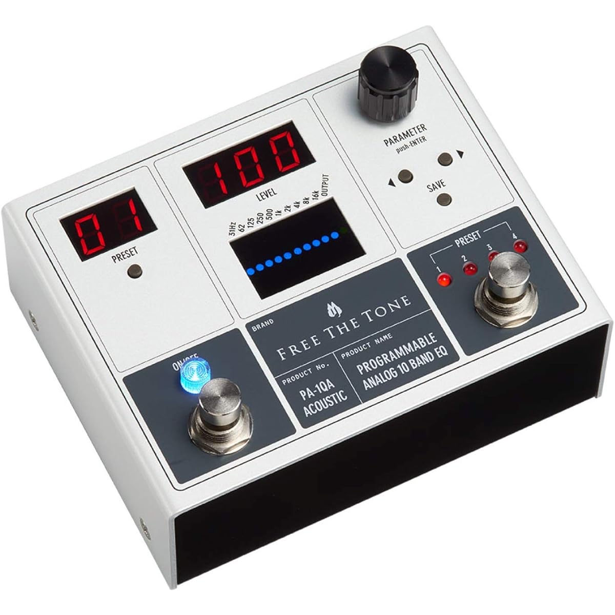 Free The Tone PA-1QA PROGRAMMABLE ANALOG 10 BAND EQ Acoustic Effects