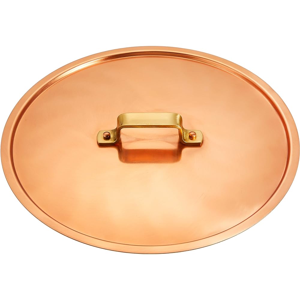 Endo Shoji Commercial Etol Pot Lid 27cm Copper/Brass/Tin Made in Japan ANB03027