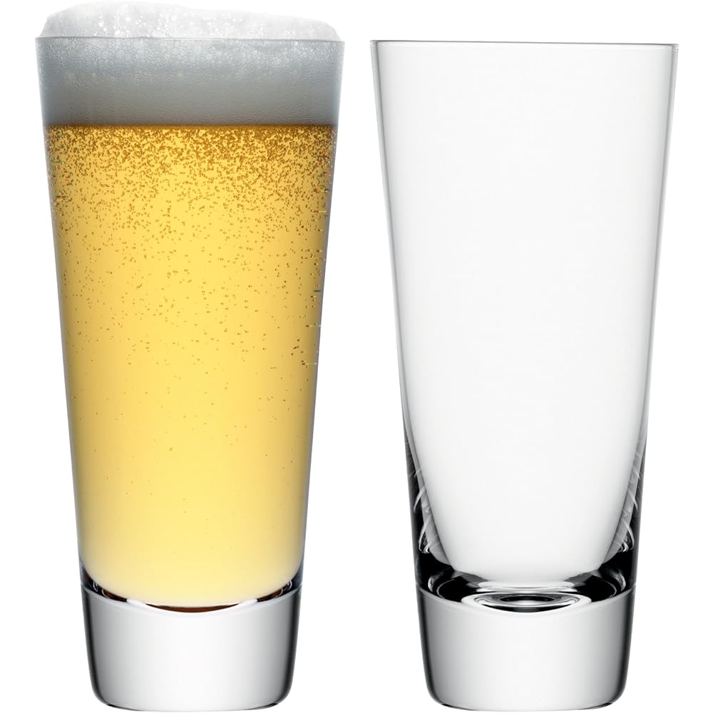 LSA Beer Glass Clear 600ml MADRID G099-21-301 Set of 2