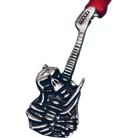 Trilogy Jewelry Pewter Electric Guitar with Skull Christmas Ornament