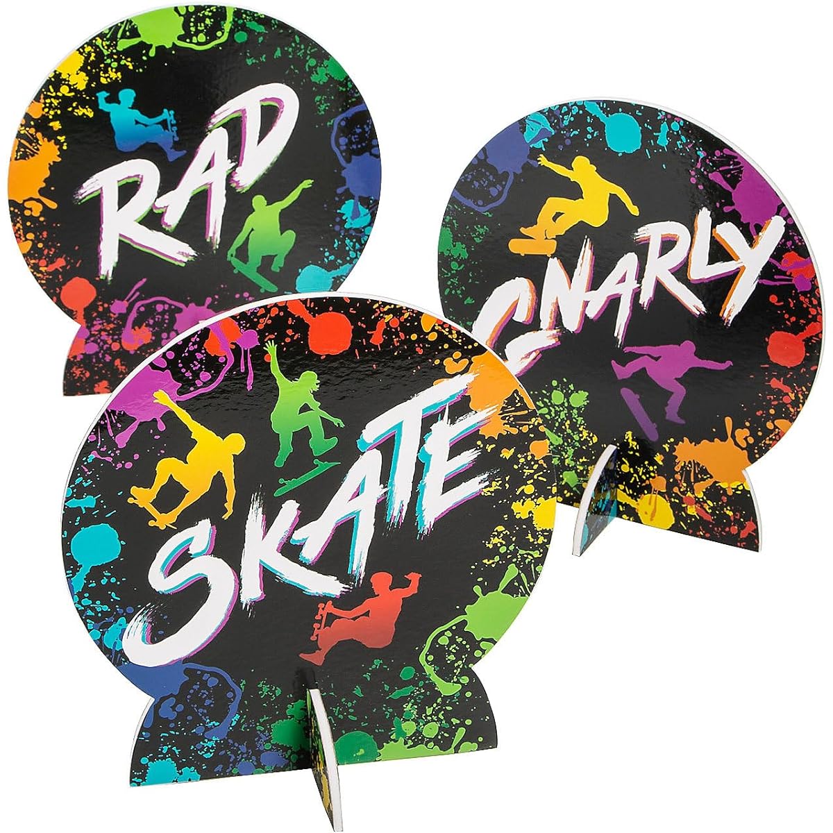 Skateboard Party Centerpieces 3 Pieces