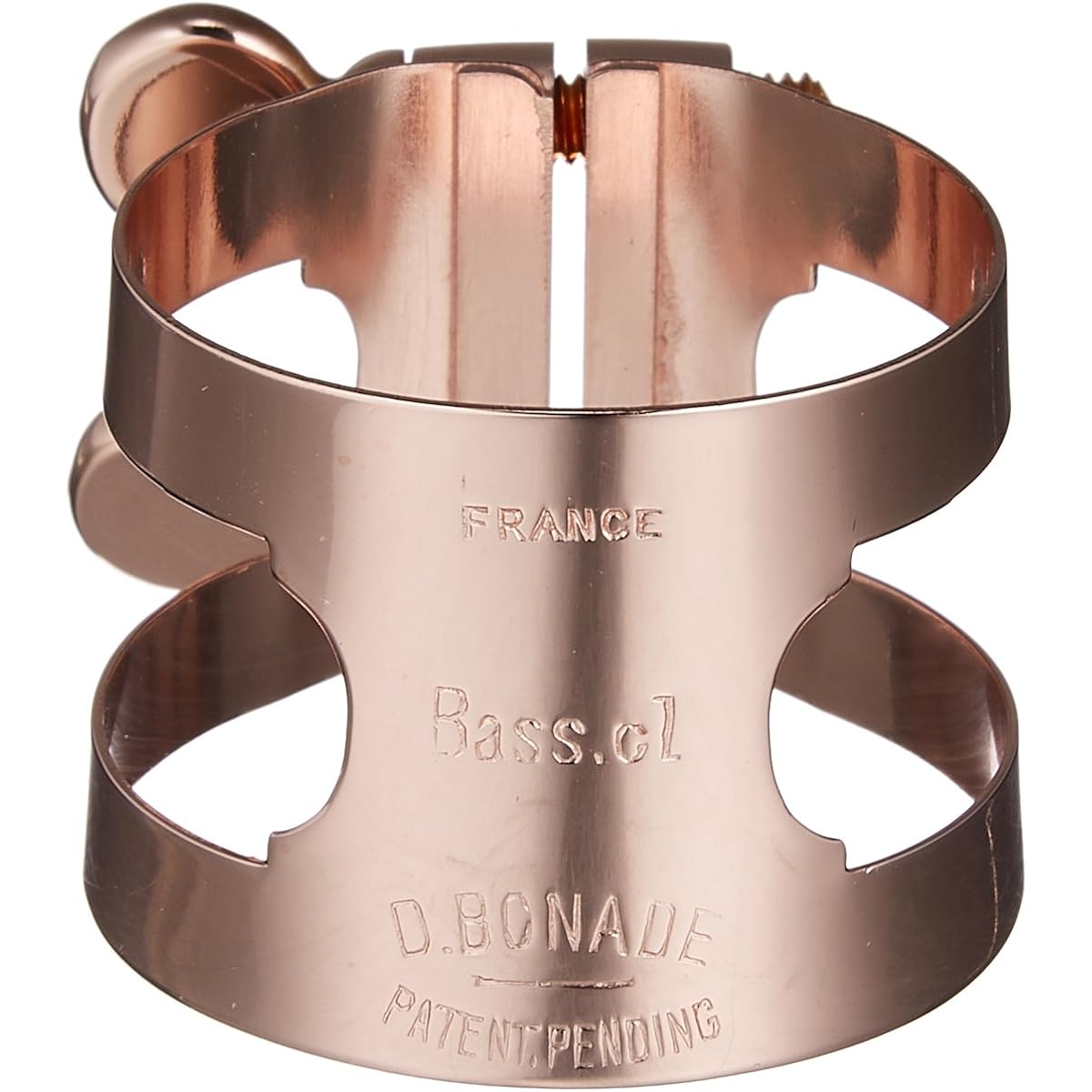 Bonnard Bass Clarinet Ligature Correct Tight Pink Gold Plate Finish (2253PG)