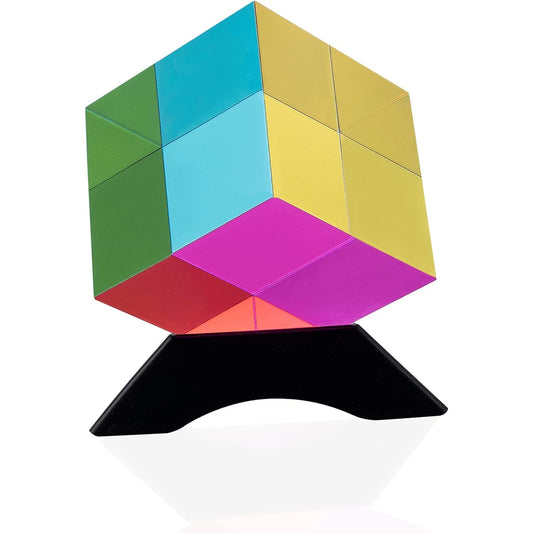 Astros Acrylic Color Cube Physics Desktop Decoration 50mm (2 Inch) Color Mixing Prism Learning Game