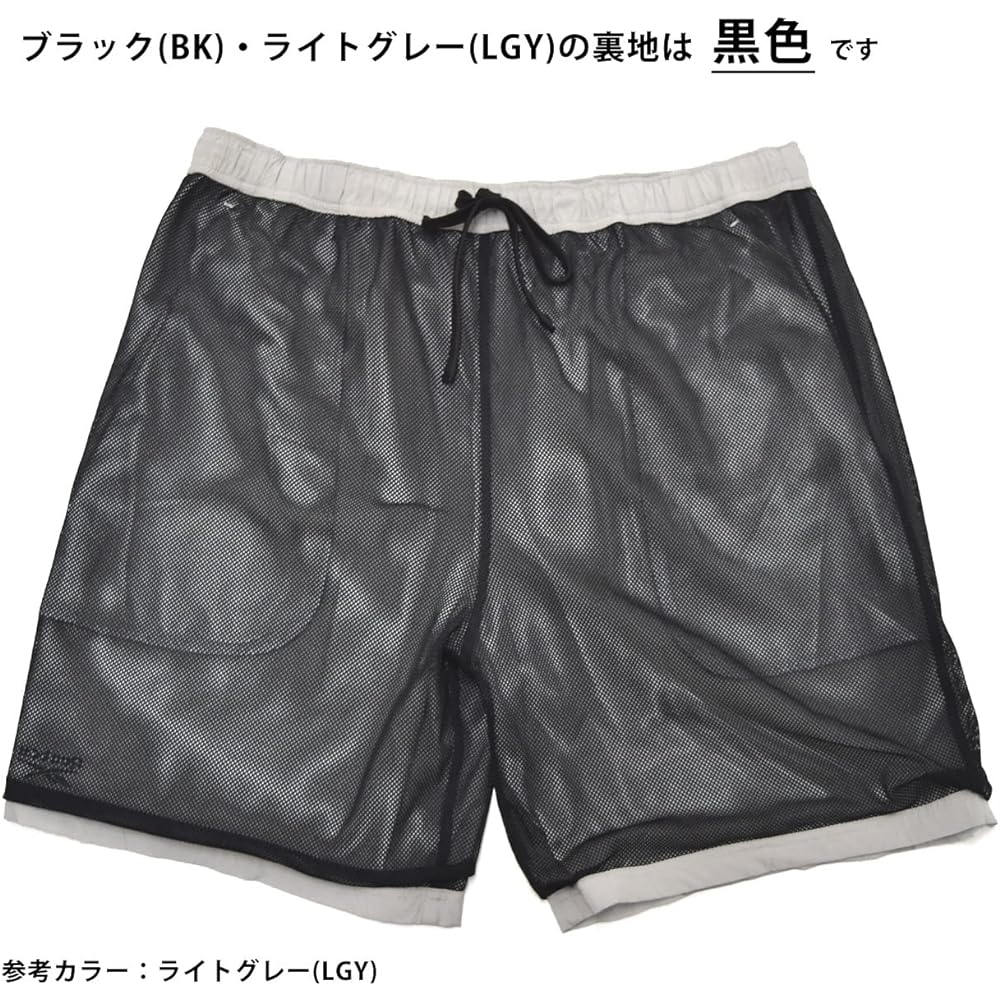 [Reebok] Sports Shorts Men's Amphibious Swimsuit Mesh Lining 422933 (3L, BK)