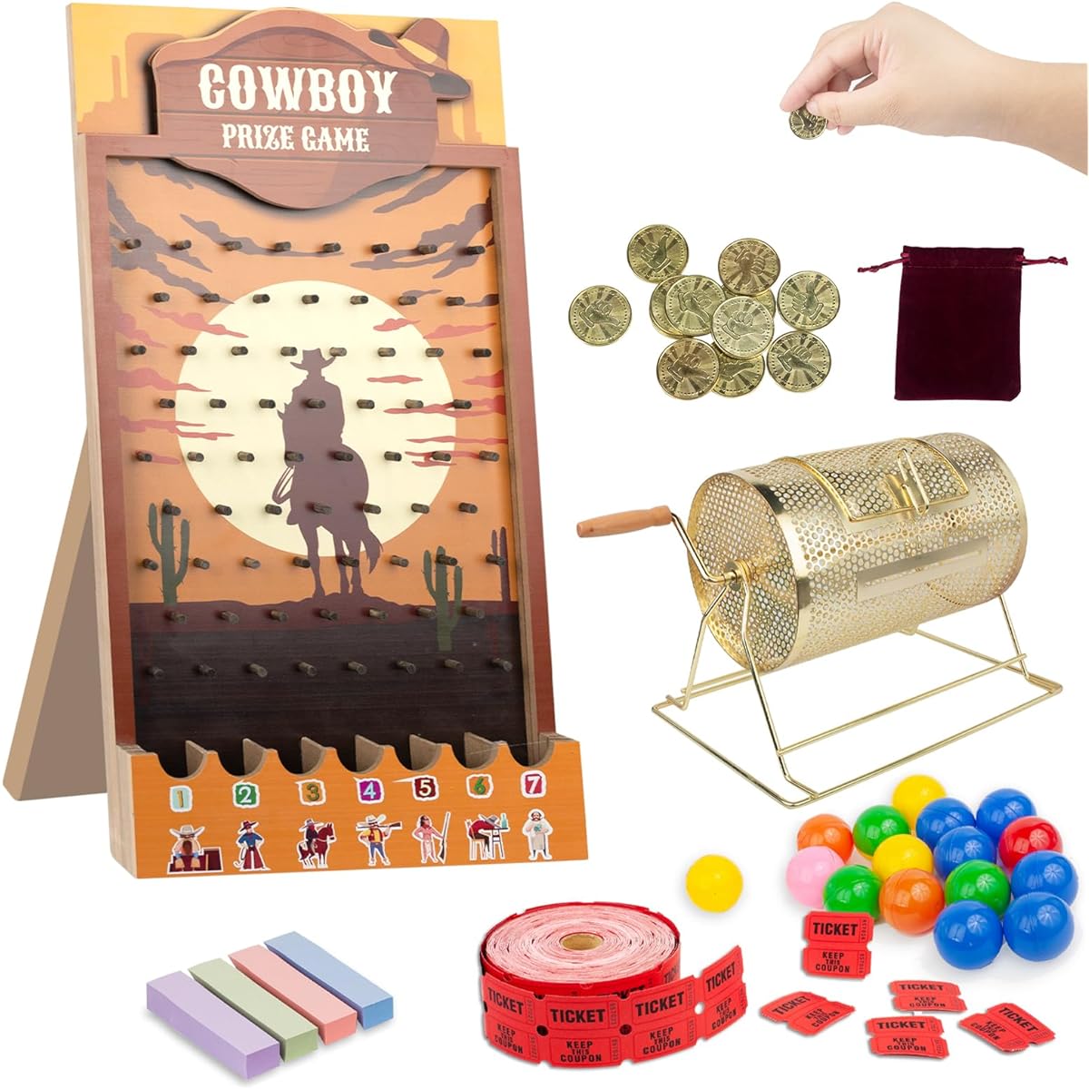 Lottery Drum Lottery Drum Professional Brass Lottery Tickets Spinning Drum Large Capacity 3000 Lottery Tickets Lottery Balls