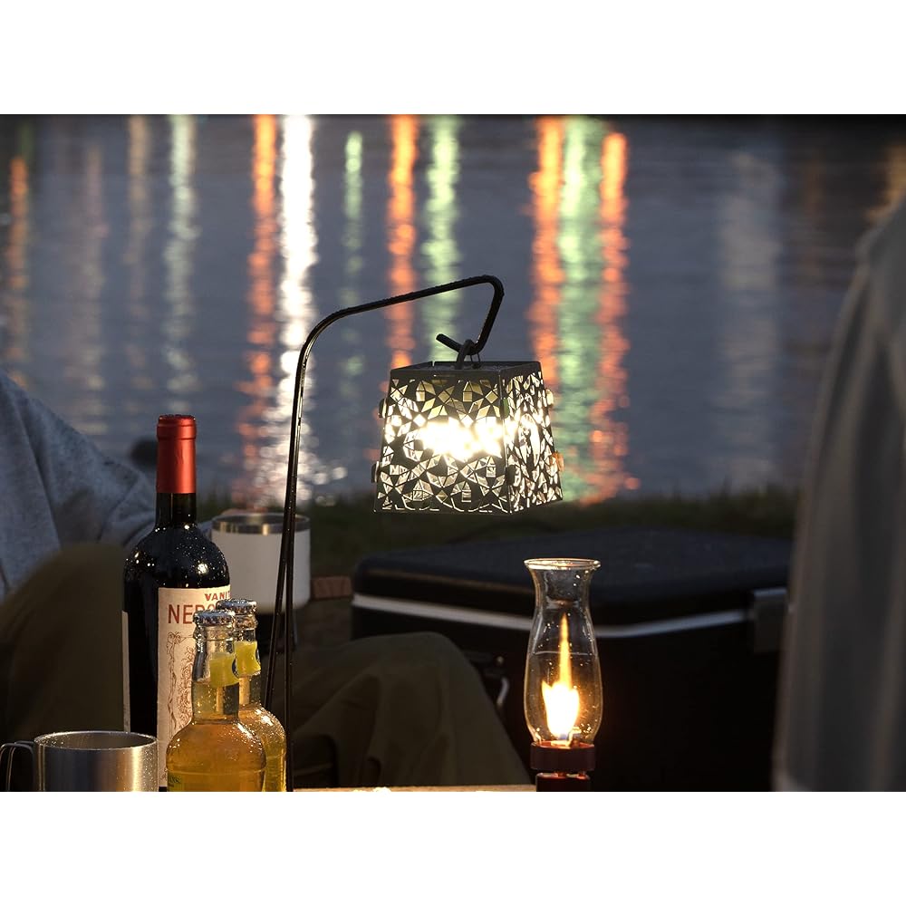 CAPTAIN STAG CS Stainless Steel Lantern Shade with Storage Bag Silver Made in Japan Tsubame-Sanjo UK-5012