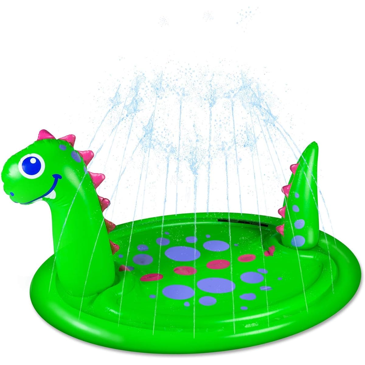 Good Banana Dinosaur Splash Sprinkler, Jumbo Splash Pad & Pool for Kids with 360 Degree Sprinkler, 6' Long, for Backyard, Lawn, Outdoor Play, Poolside, Family BBQ, Party, Dinosaur