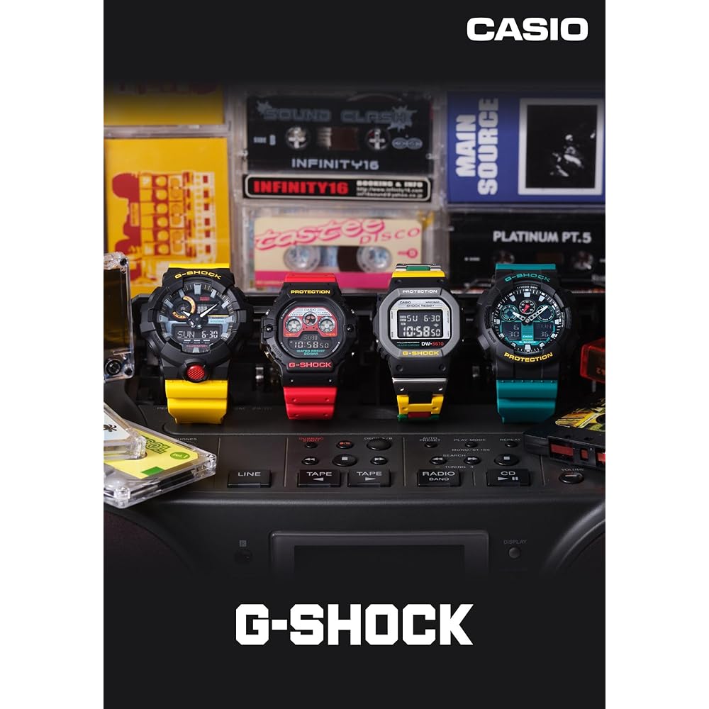 G-Shock [Casio] Watch [Domestic Genuine Product] Web Limited Mix Tape Series DW-5900MT-1A4JF Men's Red