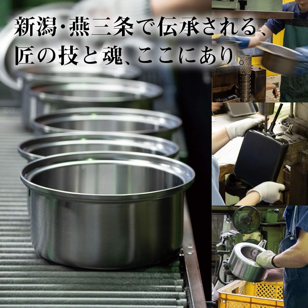 Wahei Phrases Tsubame Sanjo Special tools produced by craftsmen, iron gyoza pot, wooden handle, IH compatible, TY-038 Takumiya