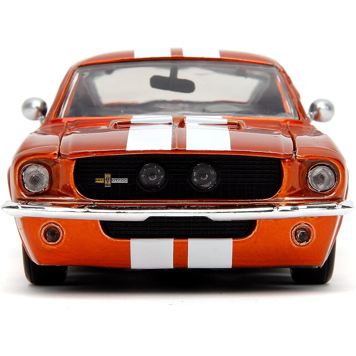 Big Time Muscle 1:24 1967 Shelby GT-500 Diecast Car Kids Adult Toy (Candy Orange)