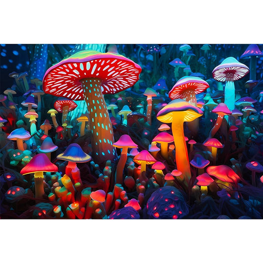 1000 Piece Puzzle for Adults - Mushroom Puzzle - Wooden Puzzle Highlights the Wonder and Charm of Mushrooms Around the World - Thick, Sturdy Pieces - Challenging Family Activities - Perfect Gift - 29 x 20 inches