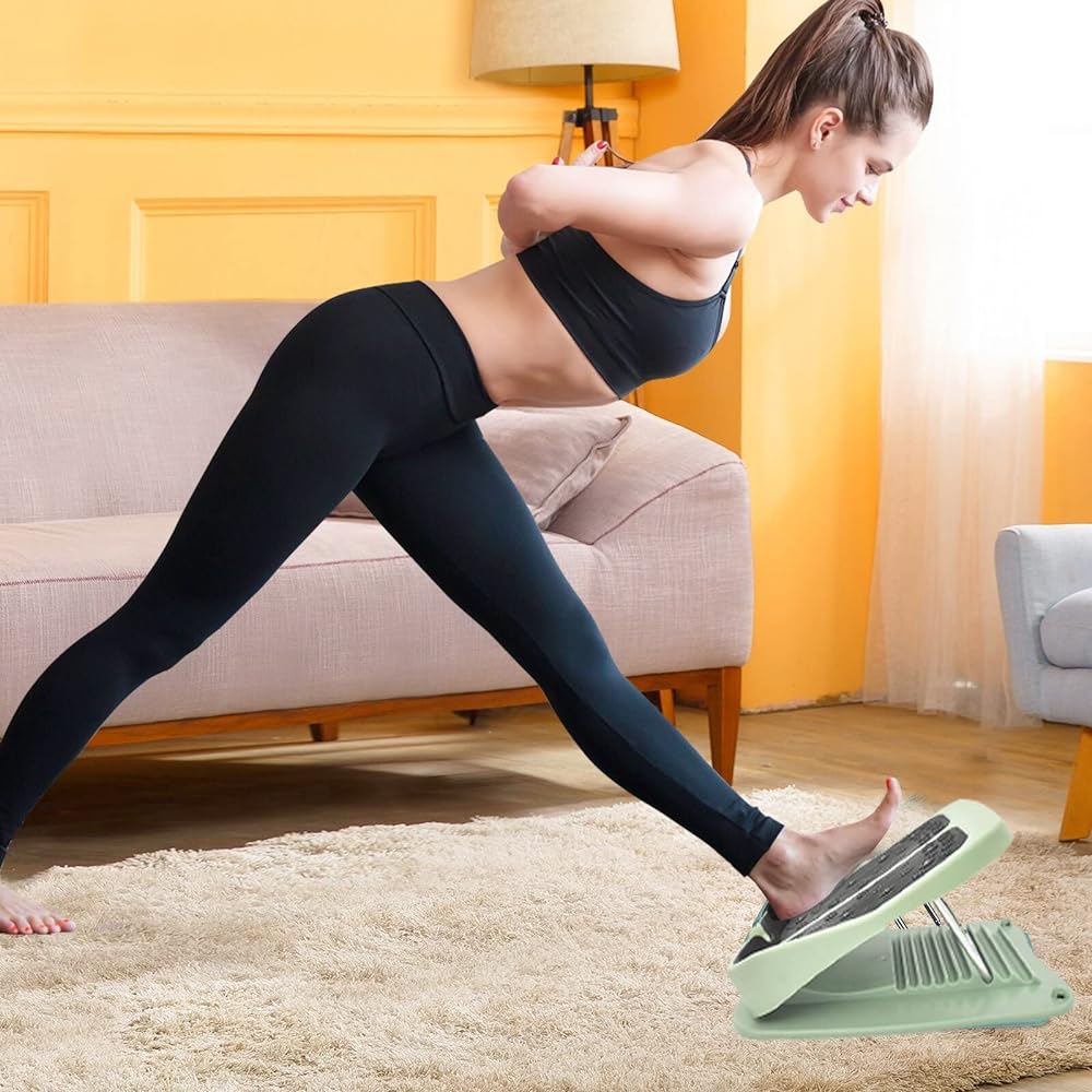 Stretch Board Folding Home Diagonal Step Diagonal Plate Stretch Lowering Leg 9 Levels Adjustable Healthy Incline Board Foot Step Health Equipment Unisex Tendon Foot