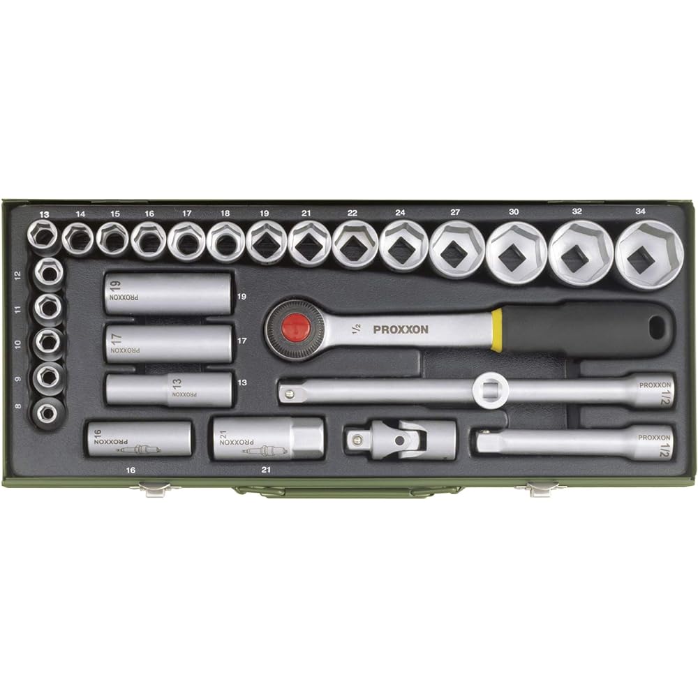 Proxon 29-point powerful socket wrench set 1/2" 23000
