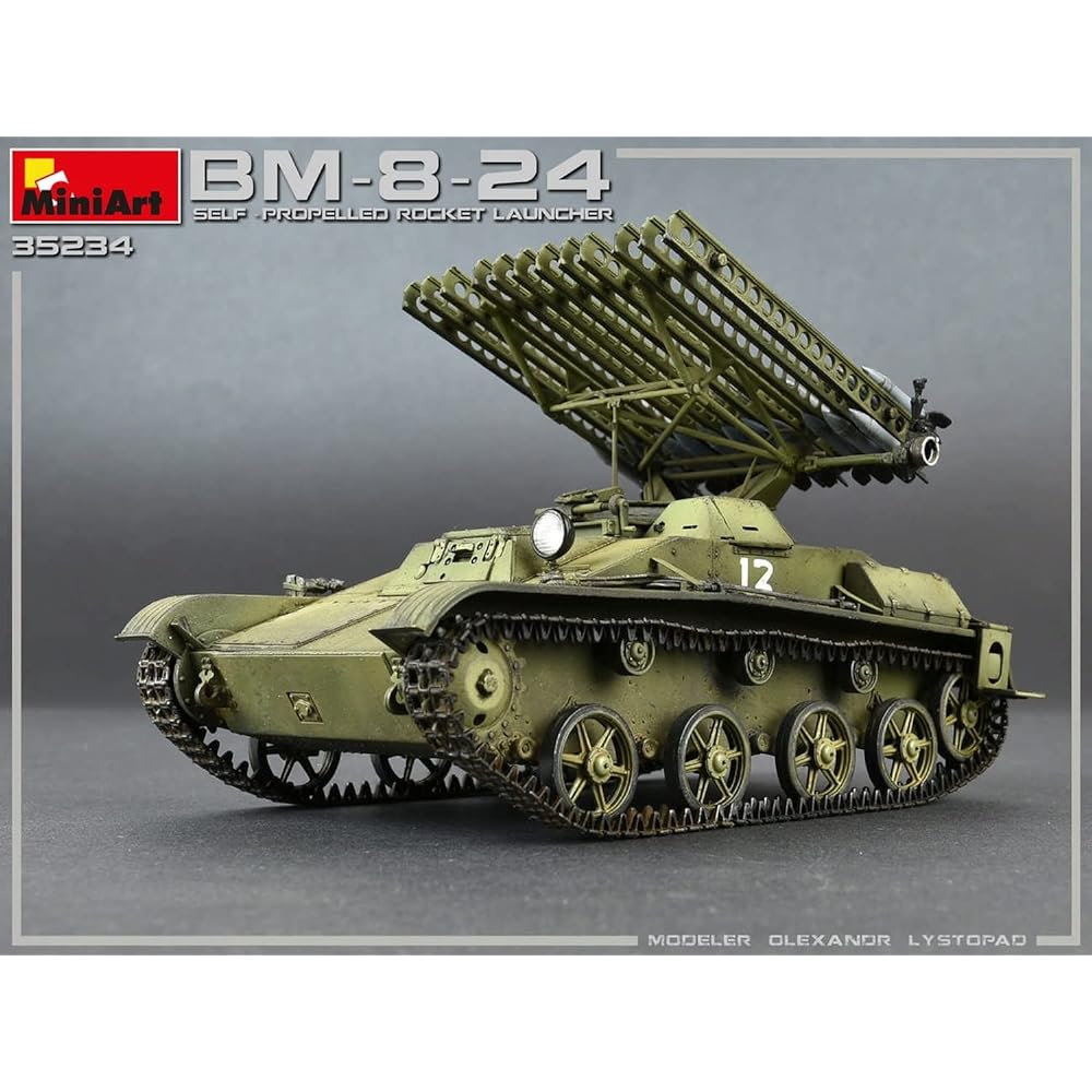 Miniart 1/35 Soviet Army BM-8-24 Self-Propelled Multiple Rocket Launcher Interior Kit (Internal Reproduction) Plastic Model MA35234