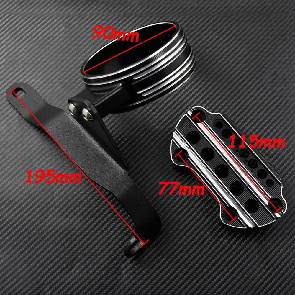 HDBUBALUS Speedometer Relocation Mount Instrument Bracket for Harley Sportster XL 883 Custom Low 1200
