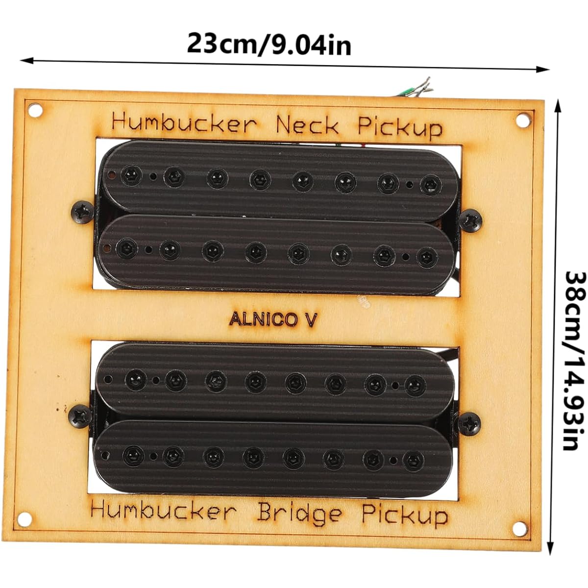 SWOOMEY 2pcs 8 String Hot Rail Electric Guitar Pickup Guitar Bass Pickup Guitar Pickup Alnico Pickup Truck Dual Pickup