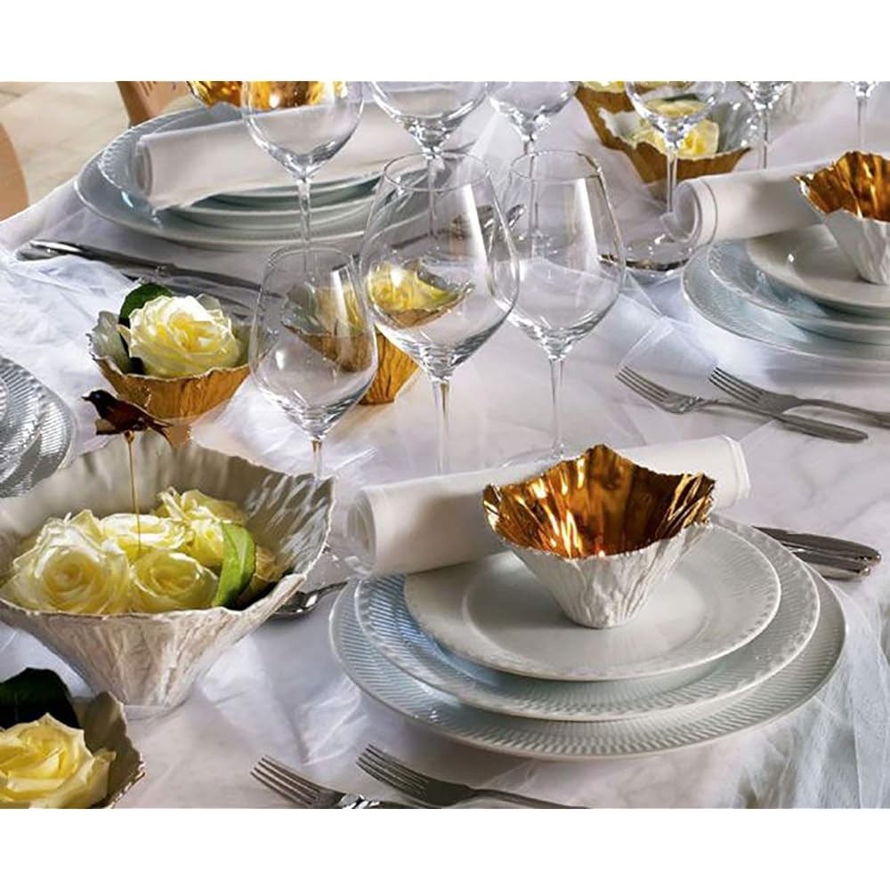 [Regular Imported Product] Royal Copenhagen White Fluted Half Lace Plate 25cm Wedding Gift 1017295